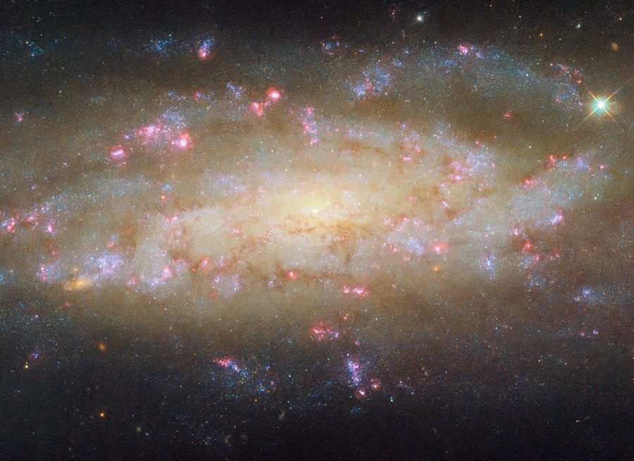 NASA/ESA 허블 우주 망원경이 촬영한 은하 NGC 7456 | image© ESA/Hubble & NASA, D. Thilker